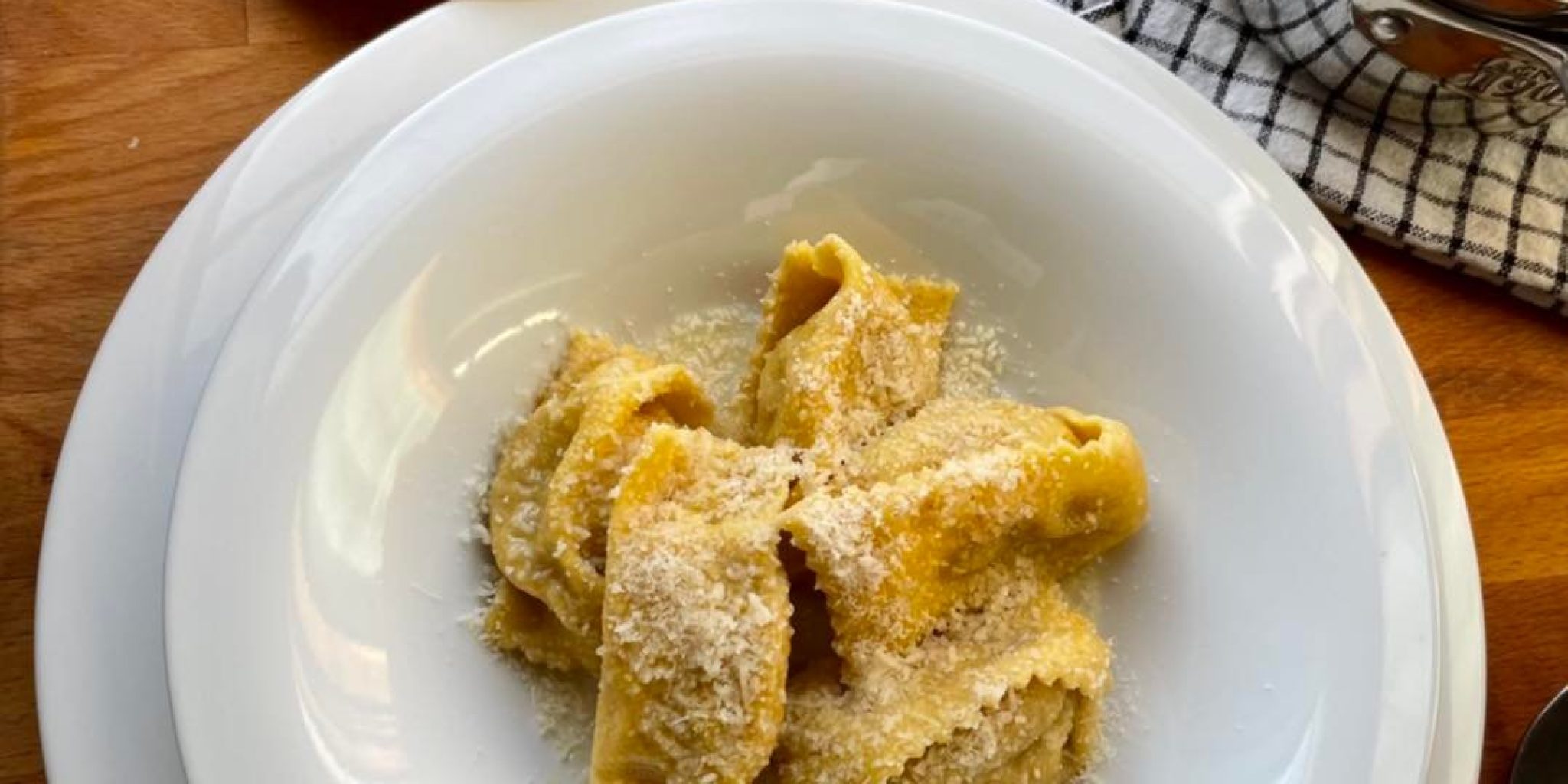 Tortelli di zucca con Mostarda solida di mele cotogne “Senapata”